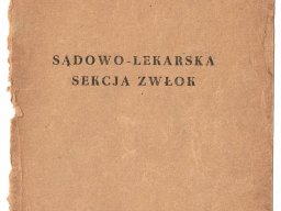 Sądowo-lekarska sekcja zwłok, Bolesław Popielski, Warszawa 1950